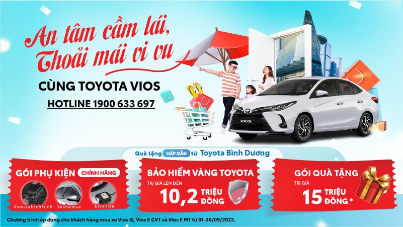 An tâm cầm lái, thoải mái vi vu cùng Toyota Vios