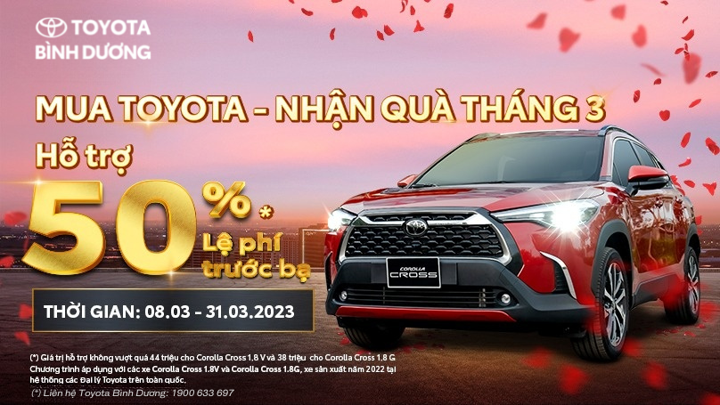 BÙNG NỔ KHUYẾN MÃI Toyota Corolla Cross THÁNG 3/2023