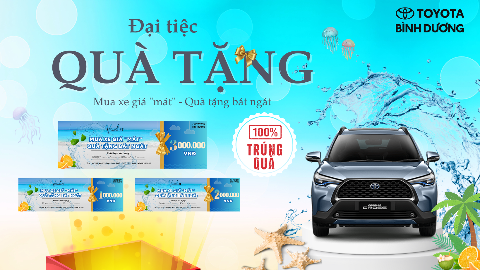 Toyota Bình Dương - Đại tiệc quà tặng tháng 4