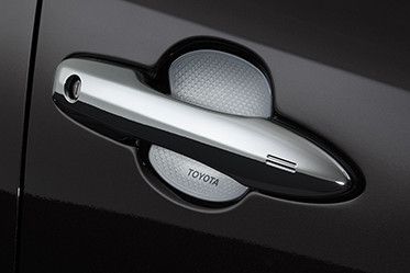 Hõm tay nắm cửa cao su màu Bạc