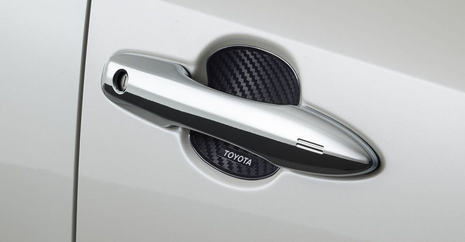 Hõm tay nắm cửa dạng vân Cacbon (cao su)