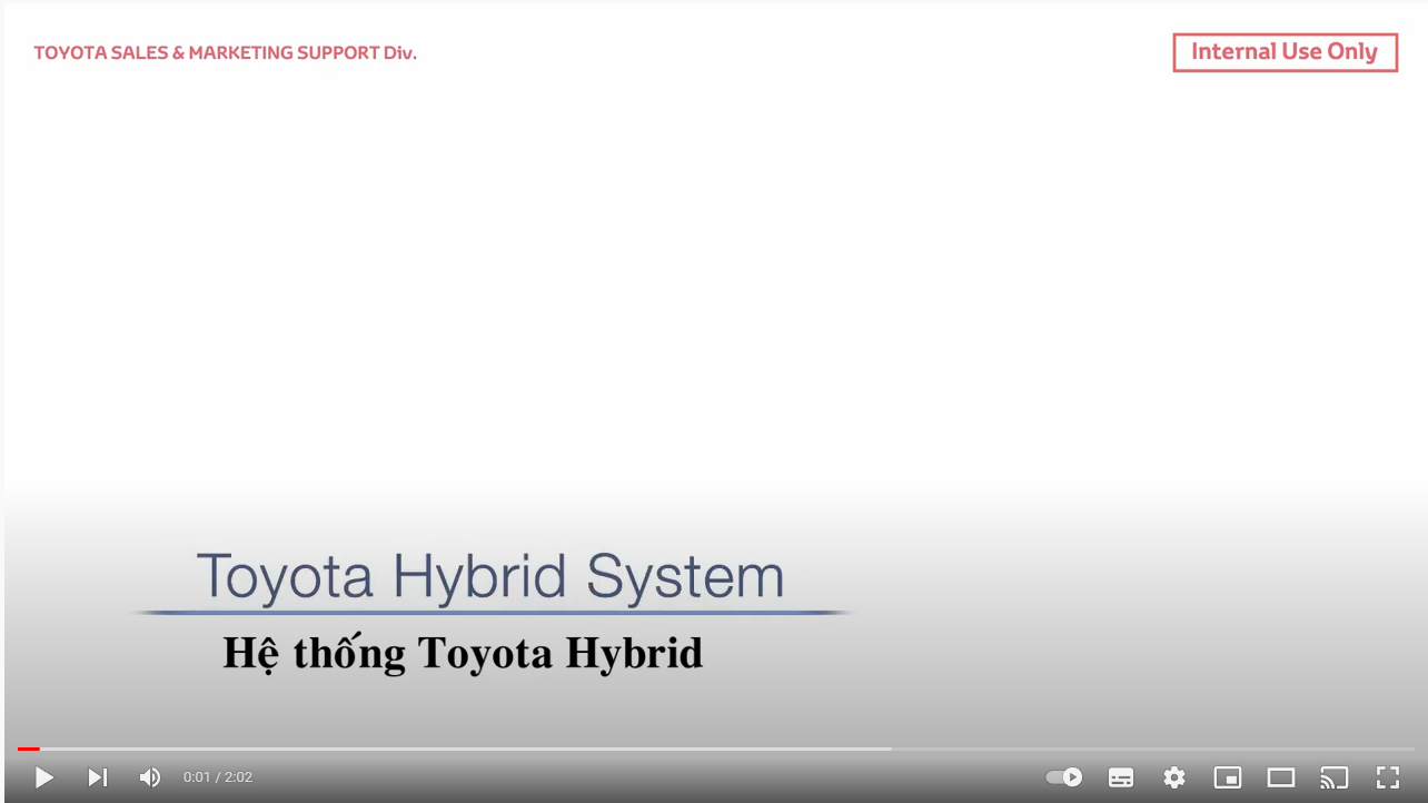 ƯU ĐIỂM VƯỢT TRỘI CỦA HỆ THỐNG TOYOTA HYBRID